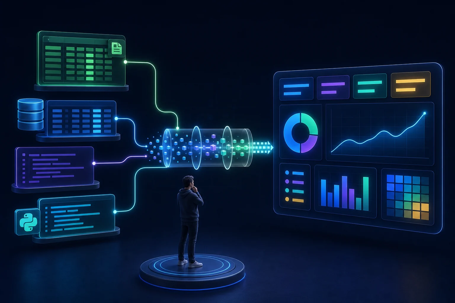 Карьерный маршрут аналитика данных: Excel, SQL, Power BI и Python