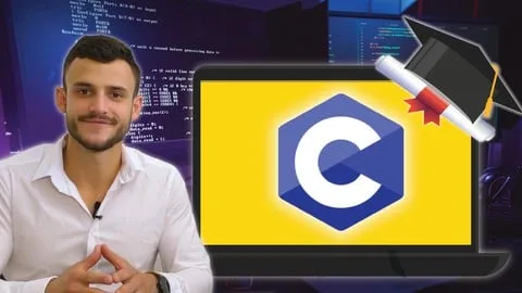 Обложка полного практического C Programming Bootcamp от Vlad Budnitski