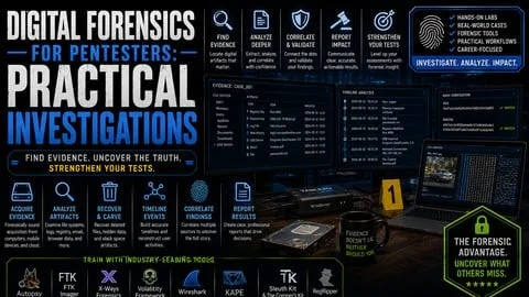 Digital Forensics for Pentesters: Practical Investigations — курс на Udemy