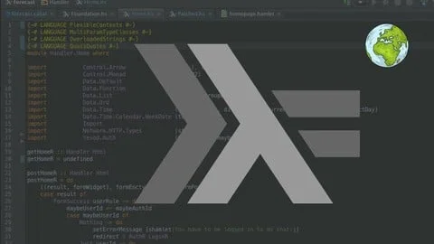 Официальная обложка курса «The Complete Haskell Course: From Zero to Expert!» на Udemy
