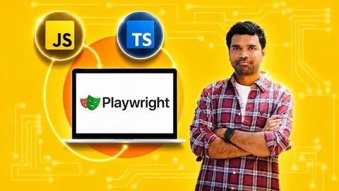 Обложка курса Playwright JS/TS Automation Testing from Scratch & Framework