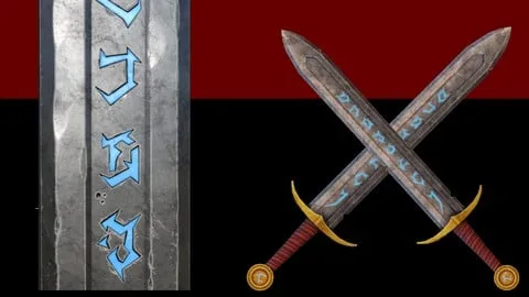 Substance Painter - Rune Sword — курс Стивена Улибарри на Udemy